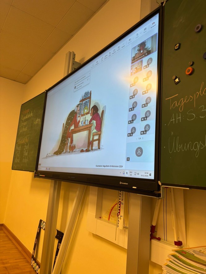 Online-Lesung für die gesamte Schule
