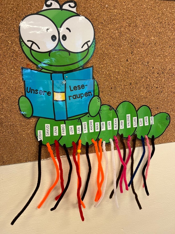 Unsere Leseraupen