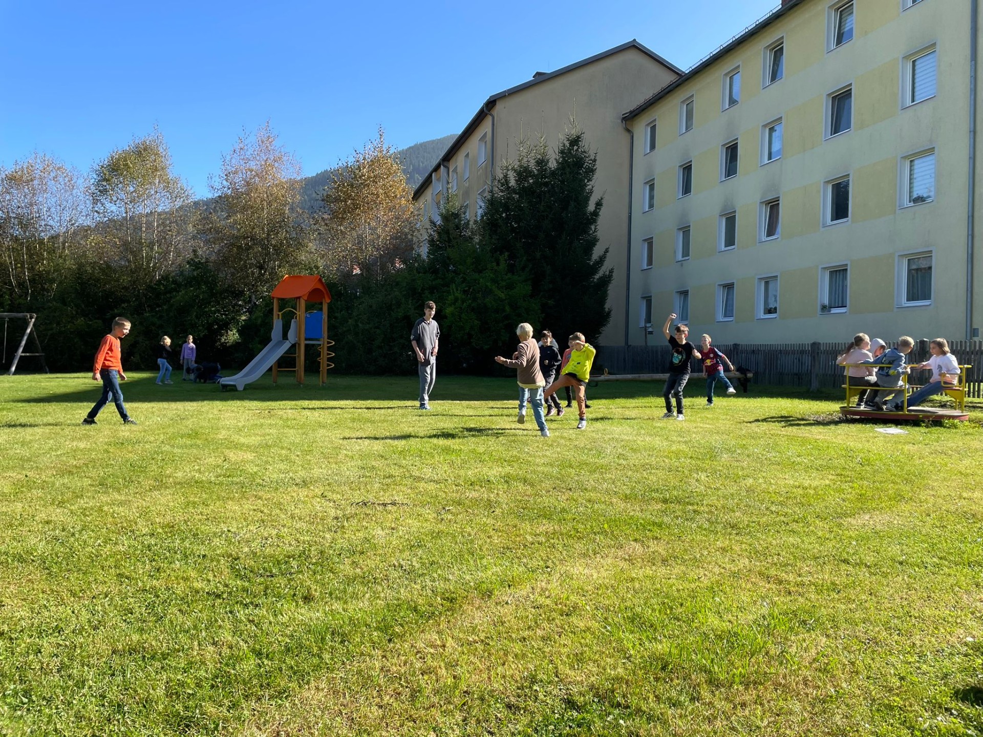 Bewegung in der Herbstsonne