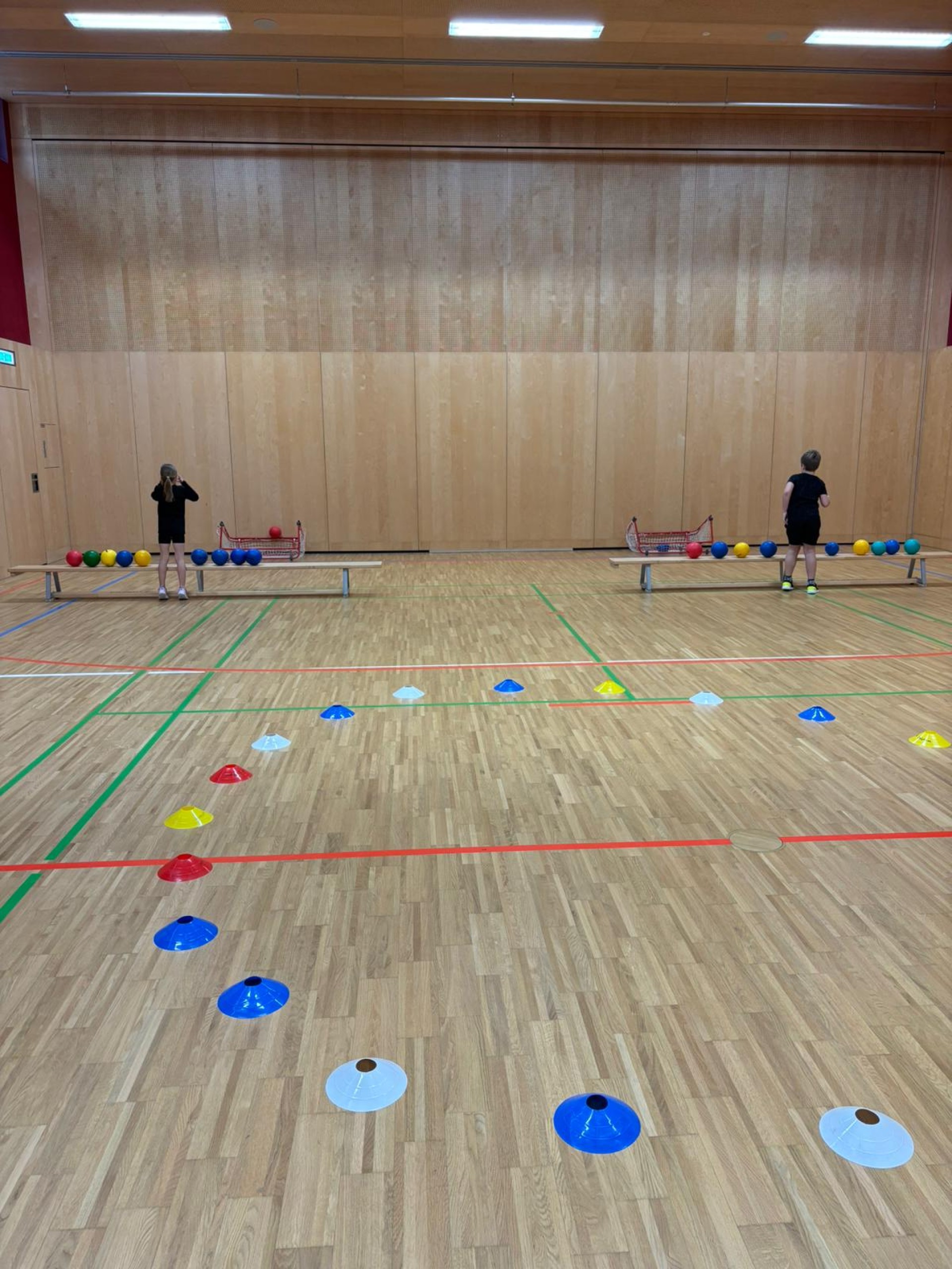 Biathlon-Trockentraining in der 2. Klasse