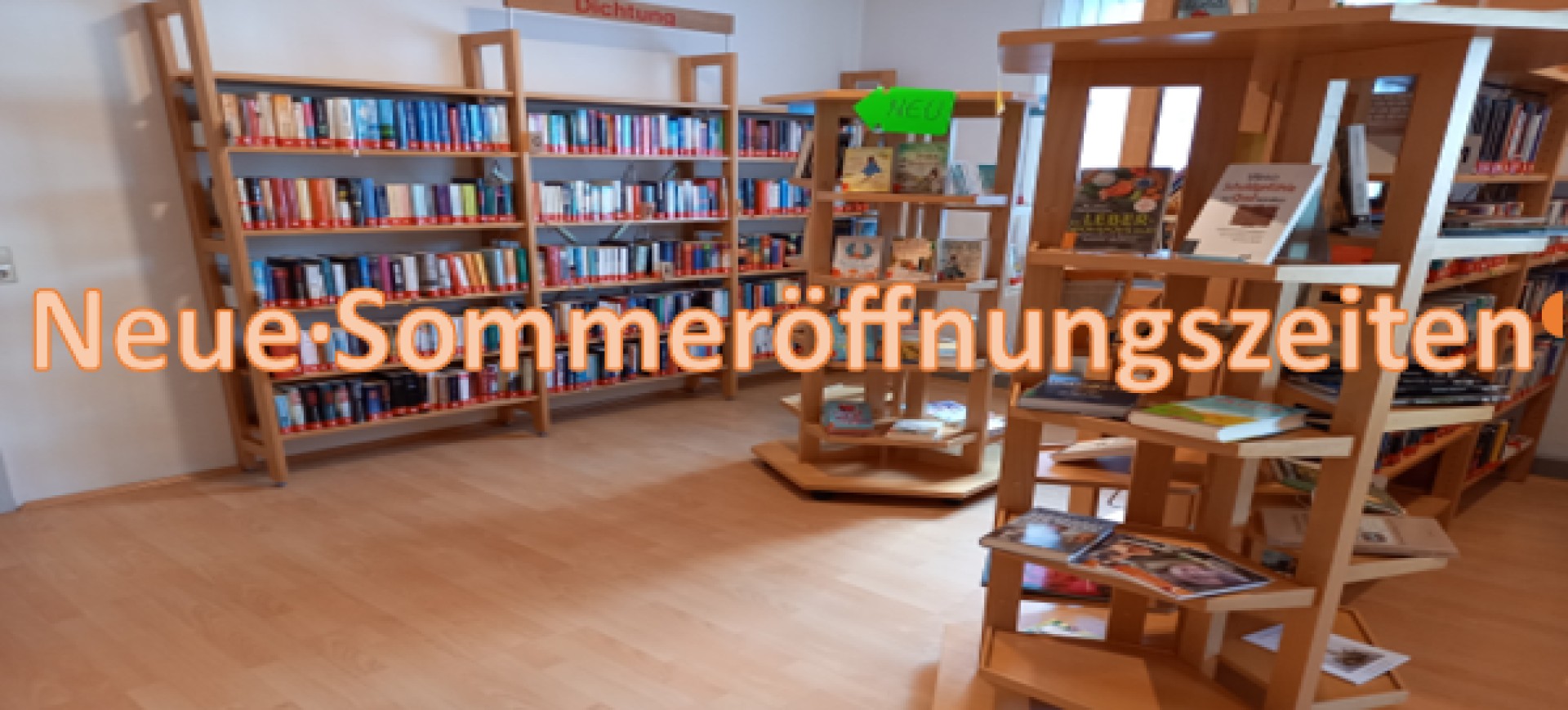 Sommeröffnungszeiten Bücherei
