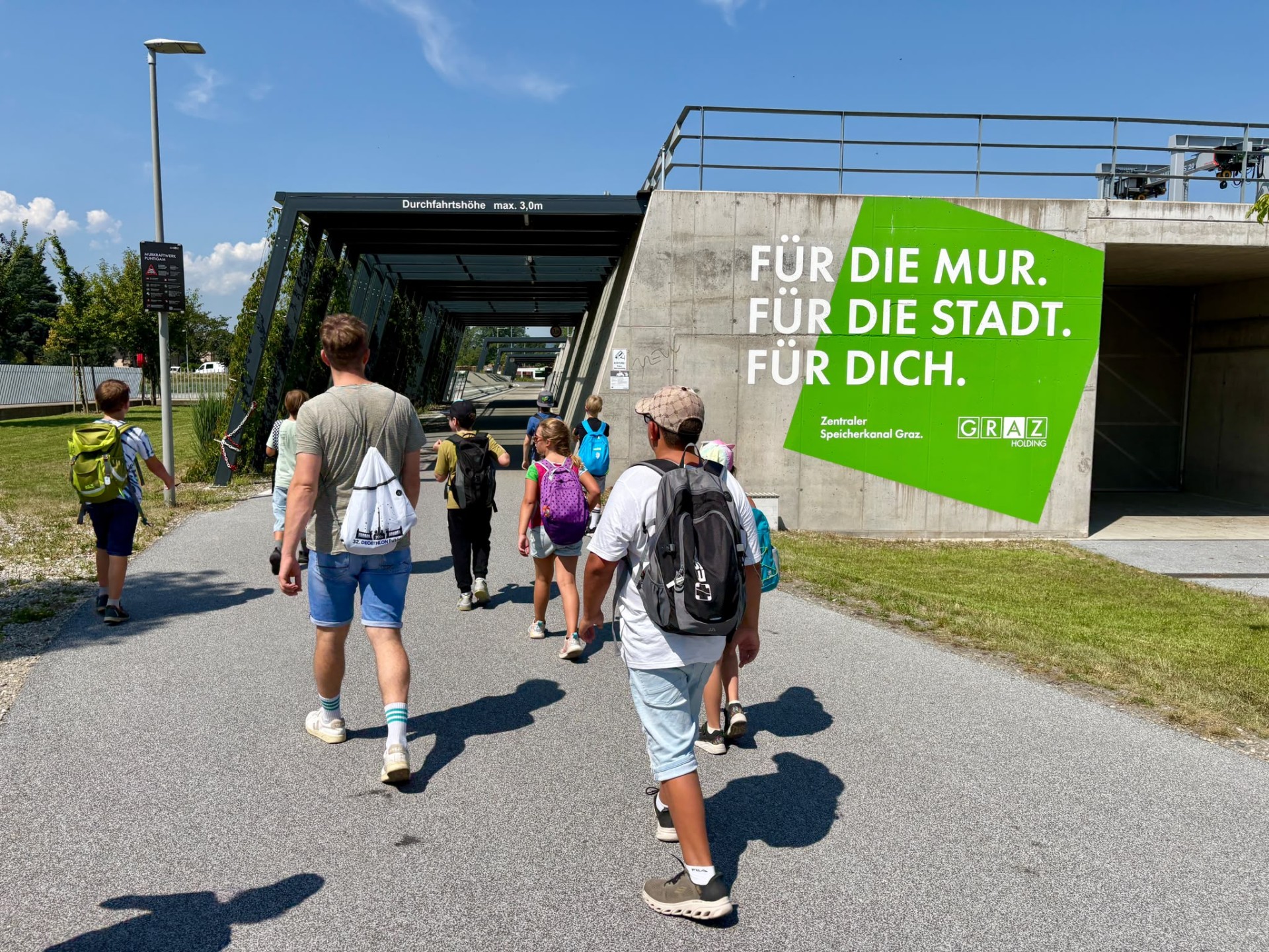 Unseren Gewinn haben wir eingelöst - Ausflug zum Murkraftwerk
