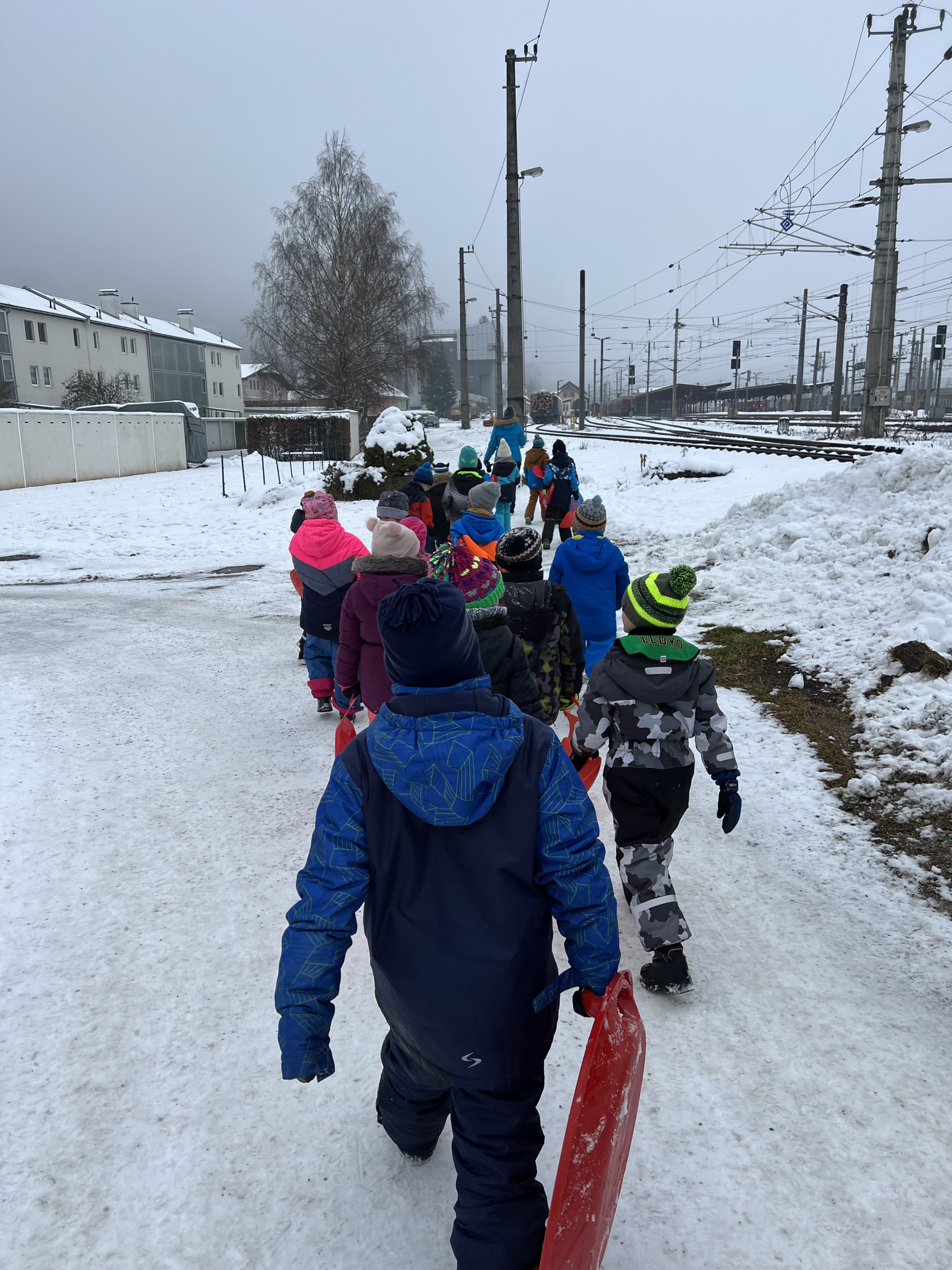 Spiel und Spaß im Schnee